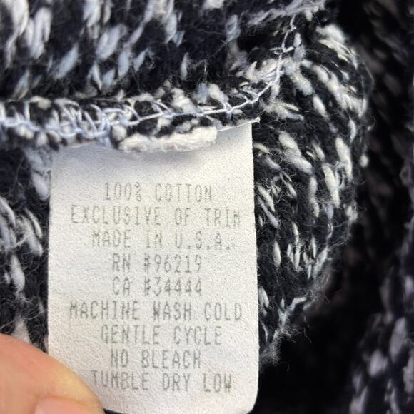 Vintage Willow Boho Herringbone Cozy Knit Cardigan Sweater Size M Hipster‎ USA - Picture 4 of 7